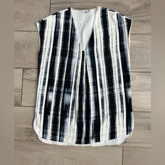 Vince Black and White Striped Tunic XS MN - Picture 1 of 4